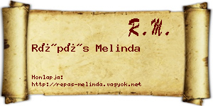 Répás Melinda névjegykártya