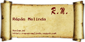 Répás Melinda névjegykártya